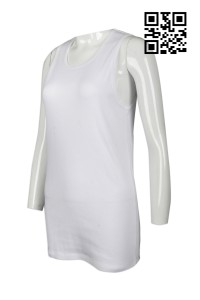 VT157 設計打底背心裙  供應內搭背心裙  大量訂造背心裙 背心裙供應商    白色